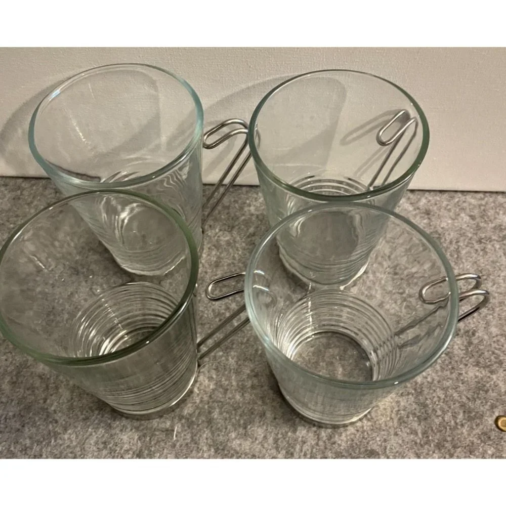 4 IKEA Cappuccino Mugs #1547